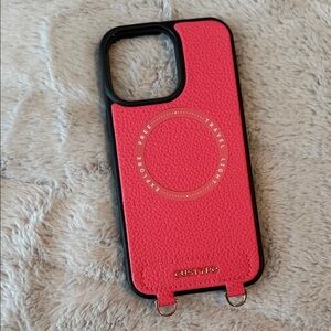 CUSTYPE Wireless Charging Phone Case, Peach Pink, iPhone 14 Pro Max